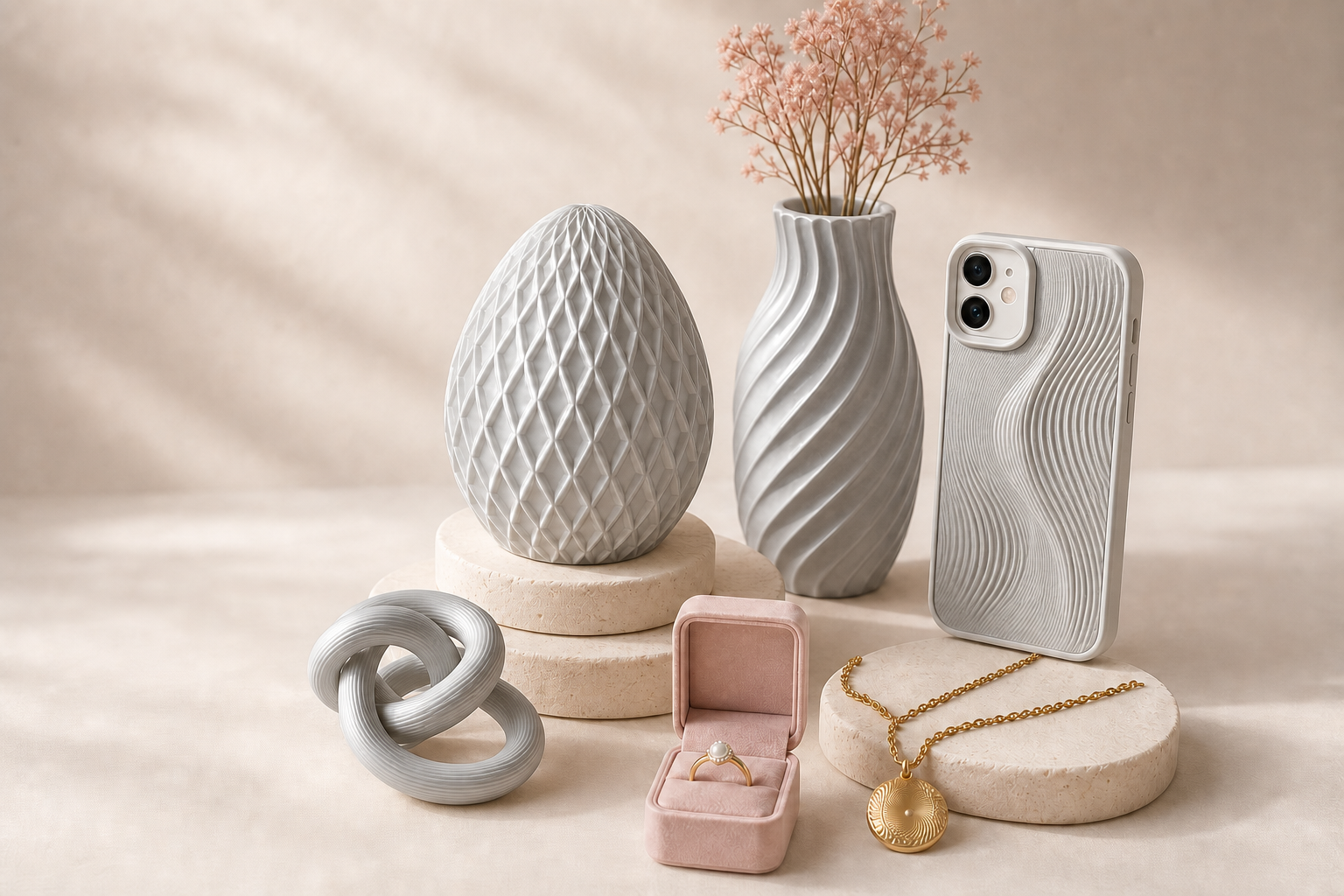 Silver Grey sculptural ELUNORI finish